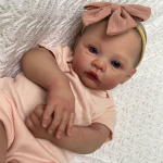 Elutruu 49 cm Reborn Baby Doll Meadow Peen 3D maalitud vasts&uuml;ndinud nukk P&auml;riselu Pehme keha Reborn Dolls T&uuml;druku s&uuml;nnip&auml;eva j&otilde;ulukingid