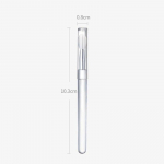 2 in 1 Clear Magic Mirror Puuder Silikoonpintsel Taaskasutatud Glitter Powder Stick Rofessional Eyessional Lauv&auml;rv Huule K&uuml;&uuml;nte Kunsti Pintsel Meigit&ouml;&ouml;riistad 1pcs valge