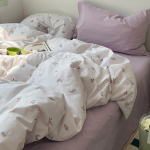 Pestud puuvillast puhtast puuvillast voodipesukomplekt, puhtast puuvillast neljaosaline komplekt, puhtast puuvillast voodilina, tekikate, kolmeosaline komplekt 0.9m bed sheet 3pcs