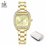 Shengke must k&auml;ekell Naiste k&auml;ekellad Naiste roostevabast terasest naiste k&auml;ev&otilde;ru Kellad Naistele Kingituskell naisele, perele, s&otilde;brale kuldne