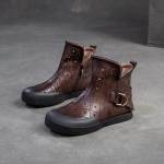 Johnature Retro hingavad &otilde;&otilde;nsad saapad ehtsast nahast lamedad sandaalid Mitmek&uuml;lgsed &uuml;mara ninaga naiste kingad 35 pruun