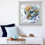 Kassi isetegemise templi&otilde;mblus N&auml;put&ouml;&ouml; Pulmade j&otilde;ulukingid 11CT 41x41cm