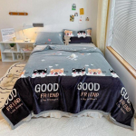 King Queen Size Pehme sile korallifliis sametvoodi Lame lina Talvine soe paks flanell tekk ilma padjap&uuml;&uuml;rita 2 Pillowcase 48x74cm