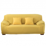 Venivad &uuml;hev&auml;rvilised diivanikatted elutoale, libisemiskindlad diivanikatted, lemmikloomadele ja lastele m&otilde;eldud L-kujulised katted Medium(145-185cm)1pc kollane