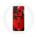 &Uuml;mbris Samsung Galaxy A32 5G Itachi Uchiha Naruto Manga plakatile, punane