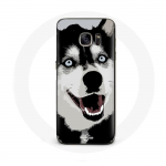 &Uuml;mbris Samsung Galaxy S7 Edge Siberian Husky Blue Eyes jaoks
