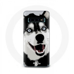&Uuml;mbris Samsung Galaxy S10 Plus Siberian Husky Blue Eyes jaoks