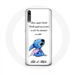 &Uuml;mbris Huawei p20 Lilo ja Stitch Ohana Quote White jaoks