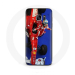 Samsung Galaxy S6 vormel 1 Fernando Alonso F1 Racing Driver punane &uuml;mbris