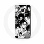 &Uuml;mbris Samsung Galaxy S6 Attack jaoks Titan Manga Levi Ackermanile