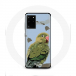 &Uuml;mbris Samsung Galaxy S11 Plus Plus Parakeets Birds roheline