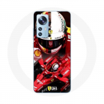 Coque pour Xiaomi Mi 12 / 12X Formule 1 Sebastian Vettel F1 Rouge