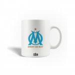 Mug en C&eacute;ramique Olympique de Marseille Droit au But Logo Bleu