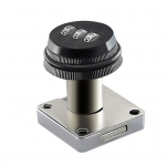 1 komplekti digitaalne paroolilukk paksendatud 3-kohalise disainiga tsingisulamist postkasti sahtel Turvanumbri koodlukk Igap&auml;evane kasutamine h&otilde;be