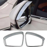 Car styling For Volkswagen VW Tiguan 2017 2018 ABS Rear View Mirror Rain Shield Visors Cover gray