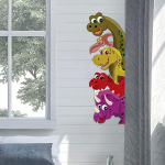 Multifilmi dinosauruste seinakleebis 30x90 cm eemaldatav veekindel dekoratiivkunsti kleebis Right
