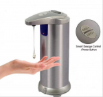 Automaatne seebi dosaator, 8,45 untsi/250 ml puutevaba k&auml;sitsi seebi dosaator 3 reguleeritava tasemega, varustatud infrapuna liikumisanduriga 1pcs