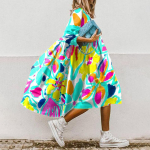 Naiste kleidid Suvine plisseeritud mini Boho kleit Armas varrukateta Flowy Beach Straight T-kleit &Uuml;markaelusega kleit L seladoni roheline v&auml;rv