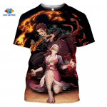 SONSPEE Suvine T-s&auml;rk Meestele / Naistele Anime Demon Slayer: Kimetsu No Yaiba 3D-prindiga T-s&auml;rgid Harajuku stiilis T-s&auml;rk Streetwear Top XXL