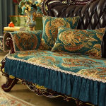 Luksuslik tikandid Diivani katter&auml;tik Kodudiivan libisemiskindel istmepadi elutuba Ameerika retro diivani kate M&ouml;&ouml;bli kaitse armresttowel 60x60cm