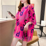 2024 Summer oversized Naiste T-s&auml;rk Korea stiilis kirjatr&uuml;kiga graafika y2k Topid pikk T s&auml;rk Harajuku t&uuml;druks&otilde;ber kawaii Riided t&auml;navar&otilde;ivad M punane