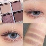 Mini neljav&auml;rviline lauv&auml;rvialus Earth Color Natural BrightTening Pearl Sequin lamav siidiussi kontuuriv lauv&auml;rvipalett P&uuml;siv s&auml;tiv meik