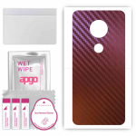 apgo skin sticker film foil vinyl for the BACK compatible with Motorola Moto E5, scratch-resistant, easy to install - Carbon Chameleon CAKA5