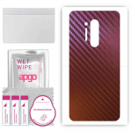 apgo skin sticker film foil vinyl for the BACK compatible with OnePlus 8 Pro, scratch-resistant, easy to install - Carbon Chameleon CAKA5