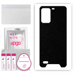 apgo Protective Skin Sticker for the back compatible with Ulefone Armor 7E, Wrap Film, Foil, Vinyl - Pattern Matte Black