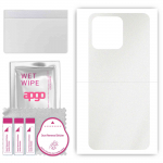 apgo Protective Skin Sticker for the back compatible with Honor X8 5G, Wrap Film, Foil, Vinyl - Pattern Matte Transparent