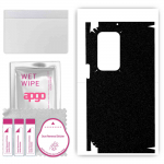 apgo Protective Skin Sticker for the back+sides compatible with Oppo Find N 5G, Full Wrap Film, Foil, Vinyl - Pattern Matte Black