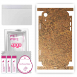 apgo Protective Skin Sticker for the back+sides compatible with Apple iPhone XR, Full Wrap Film, Foil, Vinyl - Pattern Rusty Copper