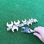 3/8 inch Crowfoot Wrench Set Metric Crows Foot Opening 10-22mm Professional Portable Repair