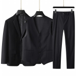 Suur meeste &uuml;likond (&uuml;likond + vest + p&uuml;ksid) Plus Fat Fat Business pidulik pulmakleit 3 ​​komplekti FourSeasons 175