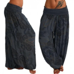 Naiste vabaaja Boho Print P&uuml;ksid Laia s&auml;&auml;rega p&uuml;ksid Lahti taskun&ouml;&ouml;biga p&uuml;ksid XXXXXL