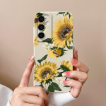 Tagakaas Samsung Galaxy F15 S24+ A15 A55 M15 S24 Ultra jaoks Telefoni Kotid Ilus P&auml;evalill Karikakar Matt Pehme Silikoonist Capa Korpus Kest Samsungi jaoks Samsung A15
