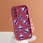 Pehme silikoonist ruudukujulise redeliga printimismustriga telefoni korpus T&auml;iskaanega kaamera p&otilde;rutuskindel kaitse kummist &uuml;mbris Samsungile Samsung A03 valge