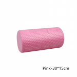1 tk 30*15cm jooga Pilates Foam Roller j&otilde;usaal Fitness Selg Roller jooga harjutus Lihasmassaaži rull EVA jooga kolonn kodus sportimiseks Pink 30x15cm