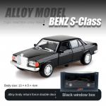 1/36 Scale-Cast Benz 1981 mudel 280E avatavate uste ja tagasit&otilde;mbefunktsiooniga 1/36-Size:13*5*4cm must