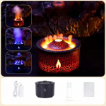 Simuleeritud vulkaani aroomiteraapia niisutaja leegi aroomiteraapia masin kodumajapidamises kasutatav suure v&otilde;imsusega pihusti niisutav &otilde;hupihusti American wire gauge