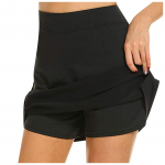 Naiste Active Performance Skort kerge seelik tennisegolfi jooksmiseks L must
