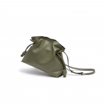 Ehtsa Nahast Naiste Kott, Moodne ja Minimalistlik Kott, Naiste T&otilde;mblukuga &Otilde;nnekott, &Uuml;he &Otilde;la Crossbody Koppkott, K&auml;ekott roheline