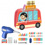 Laste puurid, kruvid mutrid, pusled M&auml;nguasjad, teesklemise m&auml;ngut&ouml;&ouml;riistad, puurikomplekt, lahtiv&otilde;tmine, kokkupanek Laste puur 3D-meisterdamise puslem&auml;nguasjade komplekt poisile