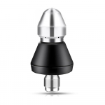 Survepesuri kanalisatsioonijoa otsik, roostevabast terasest kanalisatsioonijoa otsik, 1 eesmine ja 6 taga 1 Front Jet and 3 Rear Jets mitmev&auml;rviline