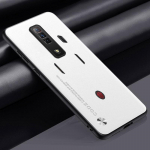 Luksuslik PU-nahast &uuml;mbris ZTE Nubia Red Magic 7 7S 6 6S Pro Cover silikoonist t&auml;ieliku kaitsega telefoni&uuml;mbris jaoks RedMagic 7 6 S Coque jaoks For Red Magic 7 valge