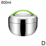 Toidukonteiner roostevabast terasest s&ouml;&ouml;gikarp kuuma toidu jaoks isoleeritud Thermo Bento Bowl Insul G8O2 green-800ML