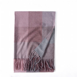 S&uuml;gis- ja talvine soe ruuduline kontrastne imitatsioon ka&scaron;miirist sall naistele One Size must