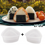 2 tk vormis sushi kolmnurkne Onigiri vorm Bento riisipallide valmistaja, press isetegemise t&ouml;&ouml;riist puhas