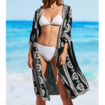 Tuunikad rannale Tikand Rannakleit Naiste Ujumine Varjatud Saida de Praia Robe de Plage Kaftan One Size mitmev&auml;rviline