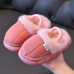 Uued S&uuml;gis- ja Talvised Laste Puuvillased Sussid Multifilm Armas Kodu Soe Libisemisvastane Beebi Karusnaha Sussid Mood Kodu Pehmed Sussid Veekindlad Puuvillased kingad 22-23 roosa